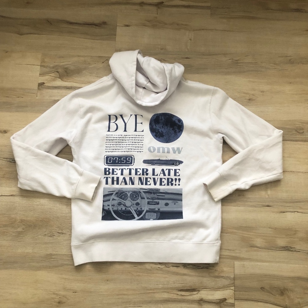 Harlow White Pullover Hoodie Sweater